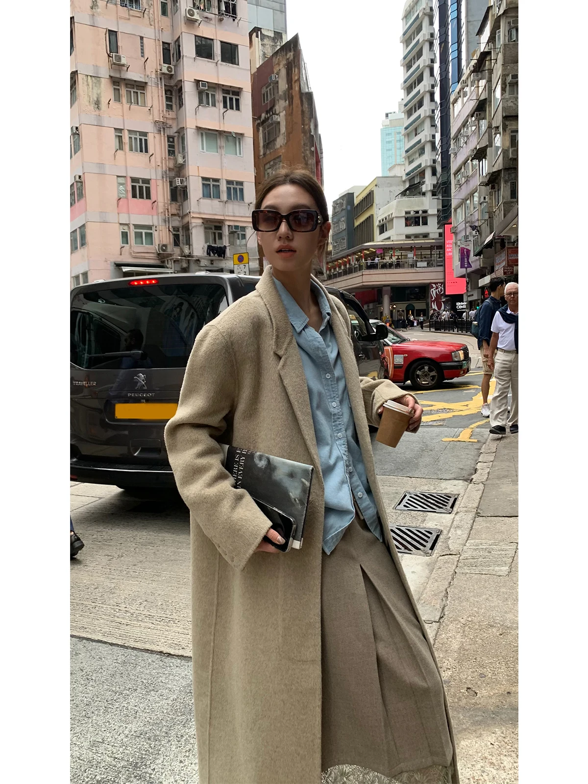 

Gakee Official Pure Cotton Denim Shirt Women's Autumn Winter Soft Long Sleeve Lightweight Outerwear Casual Loose Fit Shirt
