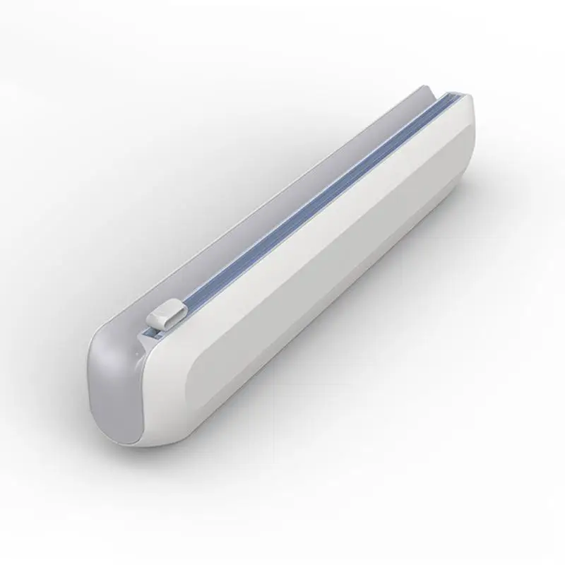 E8BD Plastic Wrap Dispenser with Slide Cutter Smoothly Cutting, Home Kitchen Supply Suitable for Vegetable Preservation Gift
