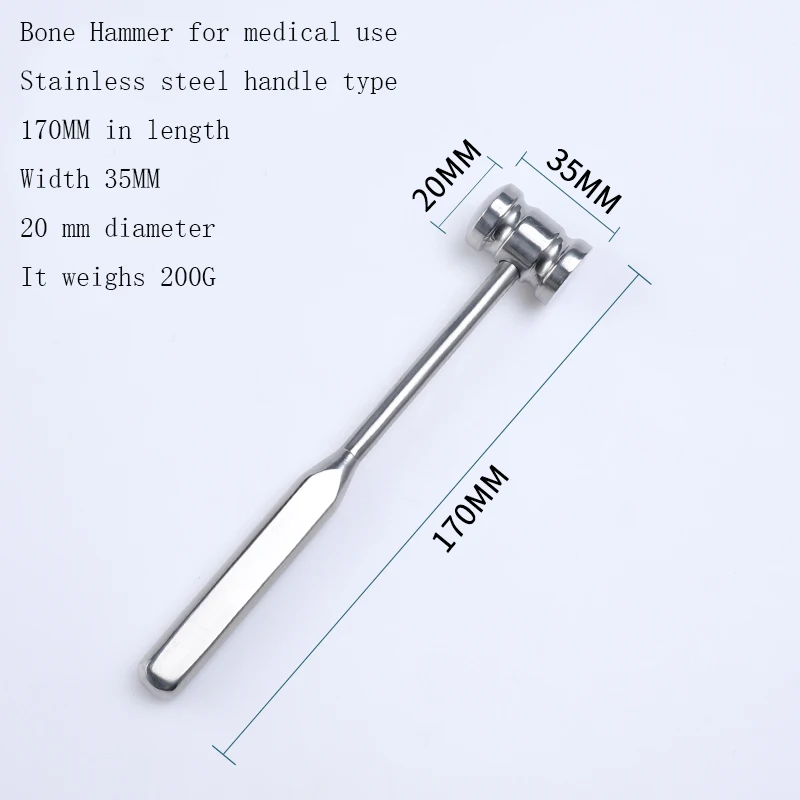 Orthopaedics instruments orthopaedics malleus medical malleus stainless steel handle bone malleus medical use