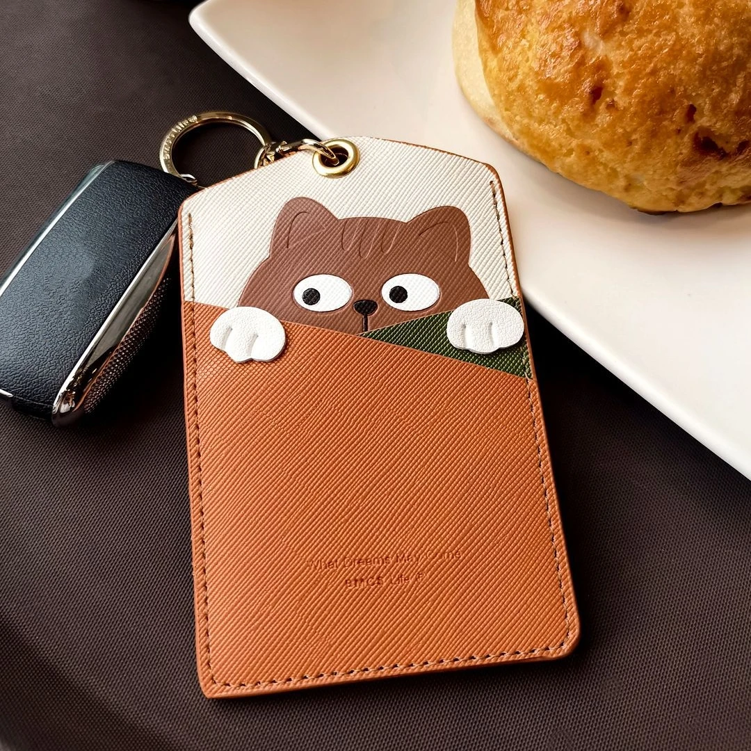 Simpatico porta carte con ascensore, portachiavi, porta carte da lavoro per ragazze da viaggio in regalo