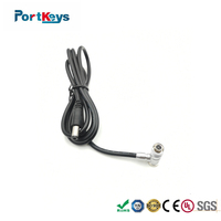 PortKeys BM5 BM7 HH7 HS7T Monitor Power Cable, Right Angle DC 5.5 x 2.5mm to XS6 4 Pin Female Connector Power Cable
