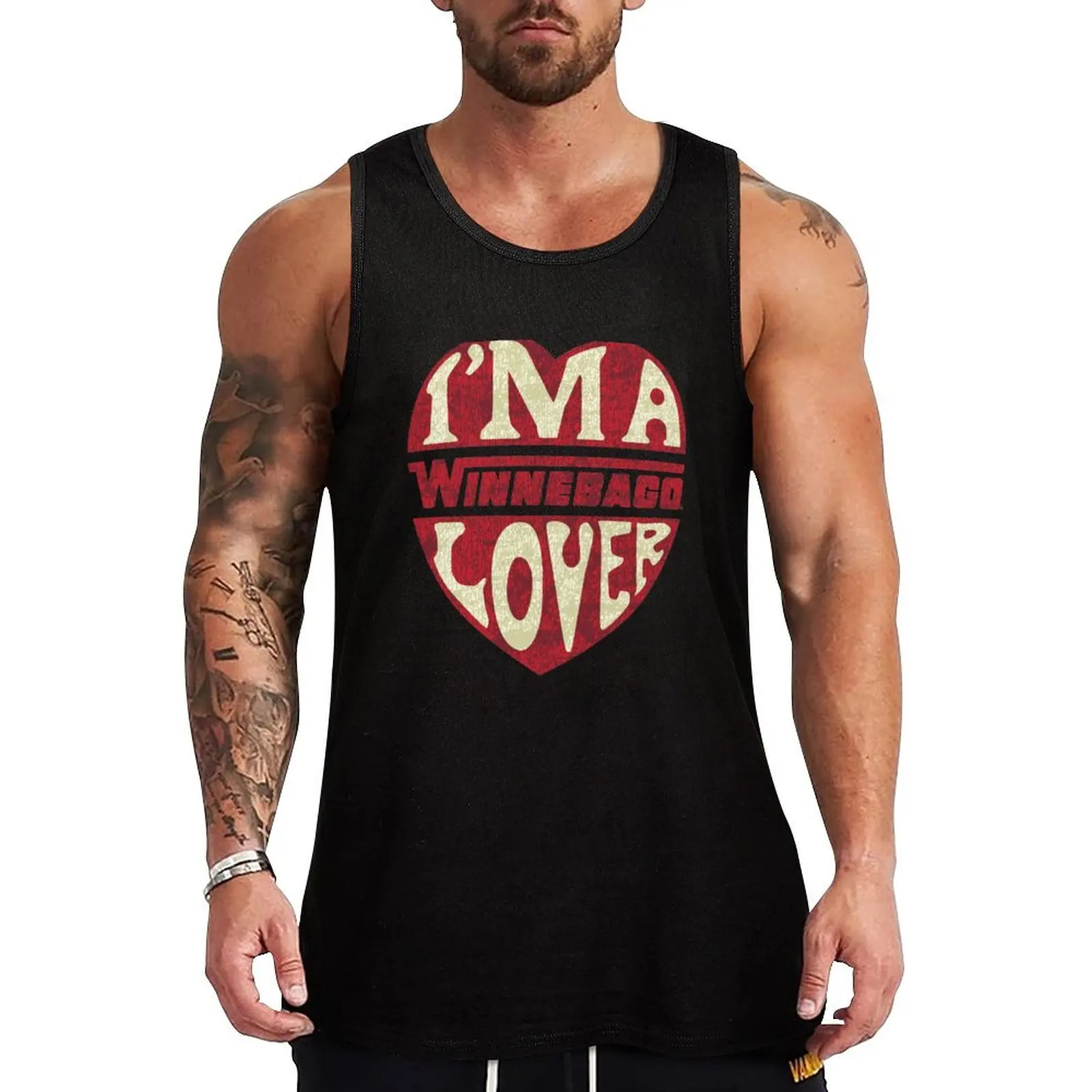 Winnebago Lover - série vintage camper Tank Top Muscle Fitness Tank Top sem mangas para treino atlético