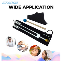 32Hz 64Hz 128Hz Tuning Forks Aluminum Special Frequency Tuning Forks Sound Healing Tool Percussion Instruments with Crystal Base