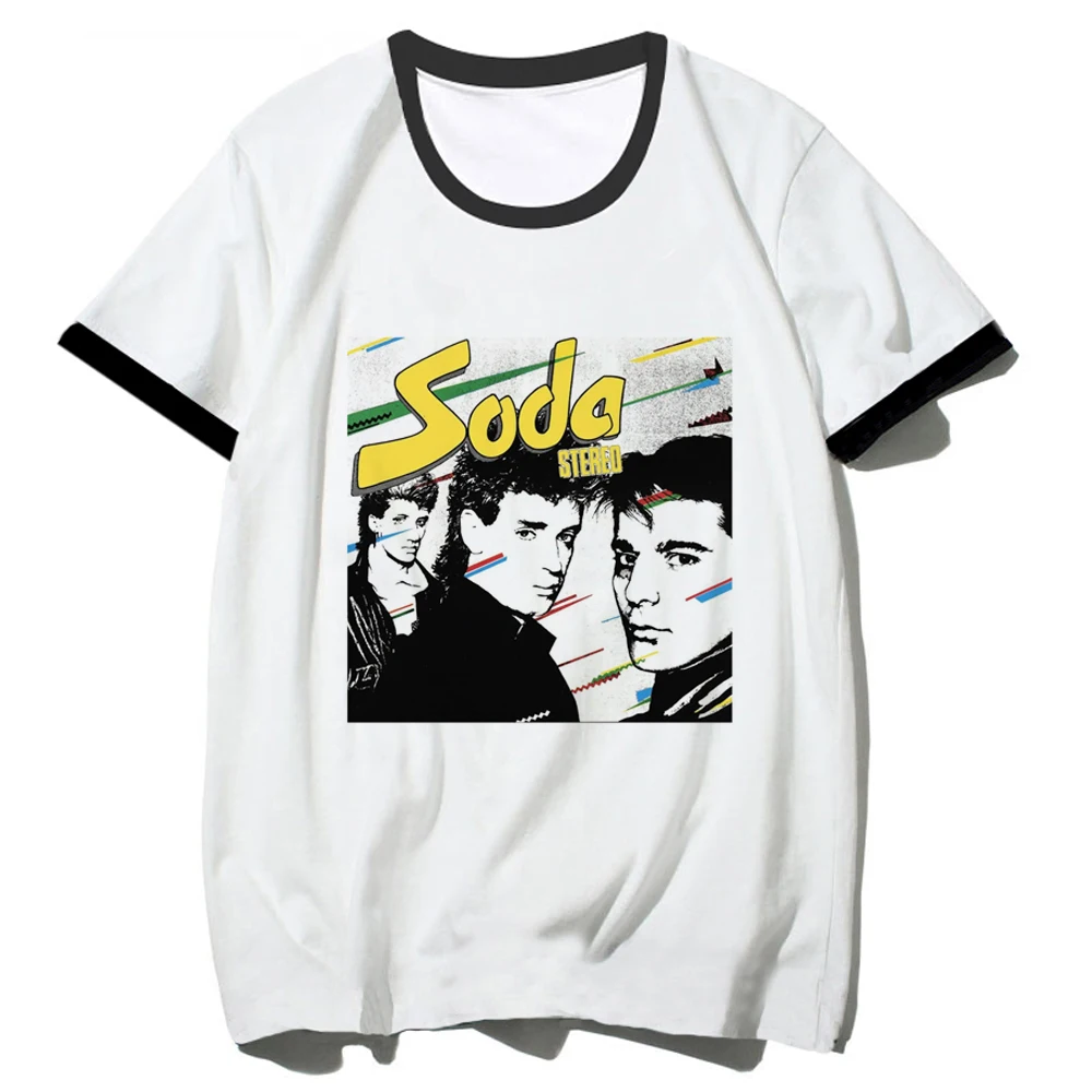 Camisetas Soda Stereo para mujer, camisetas de anime Y2K de diseñador, ropa de diseñador de cómic para mujer