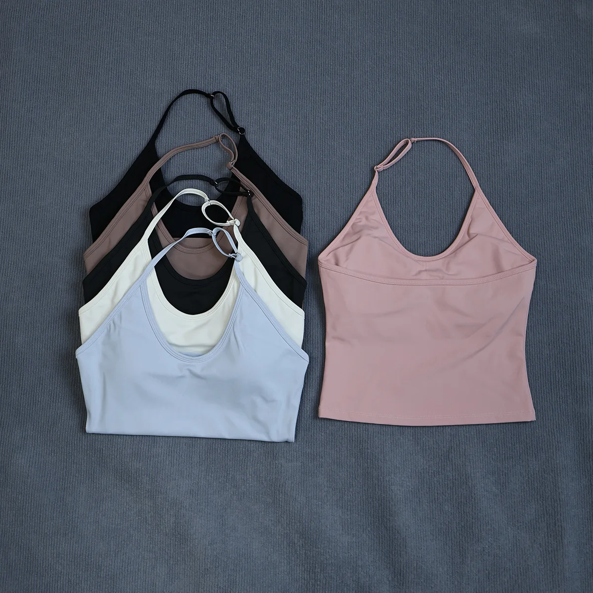 Ctenkevet Damen Rückenfreies Schnelltrocknendes Sport-Tanktop Ärmellos Stoßdämpfendes Support-Oberteil für Laufen Fitness-Radfahren – Detail 30