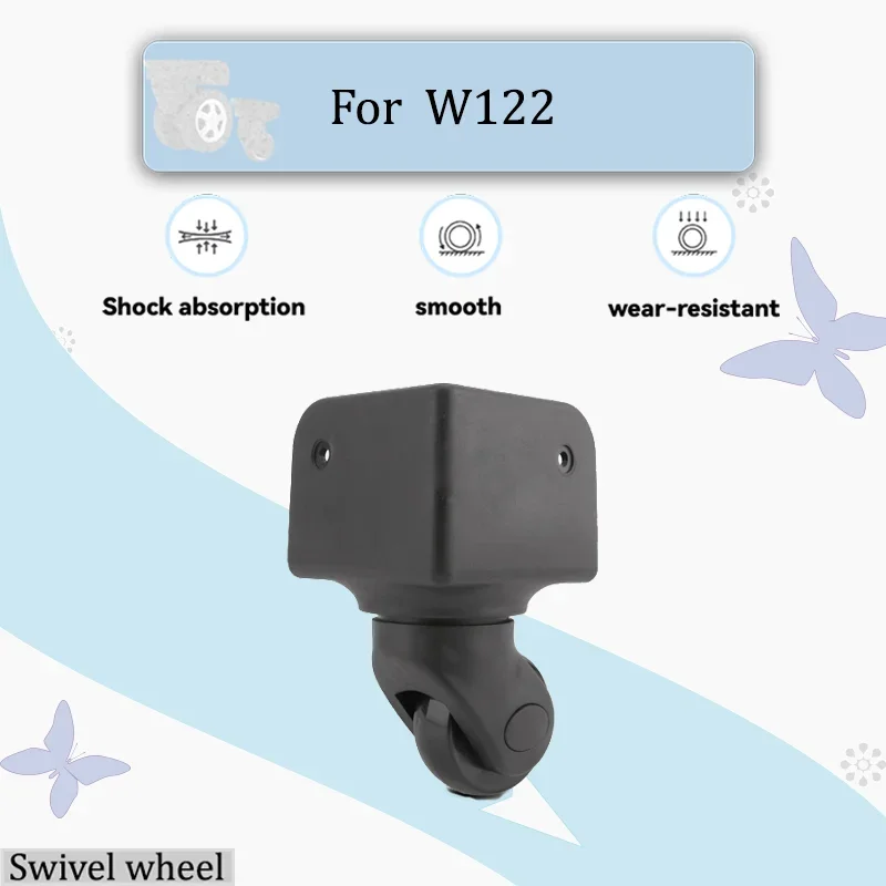 

For W122 Cosmetic Case Accessories 90° Right-Angle Trolley Case Ultra-Quiet Wear-Resistant Wheels with Multi-Directional Casters