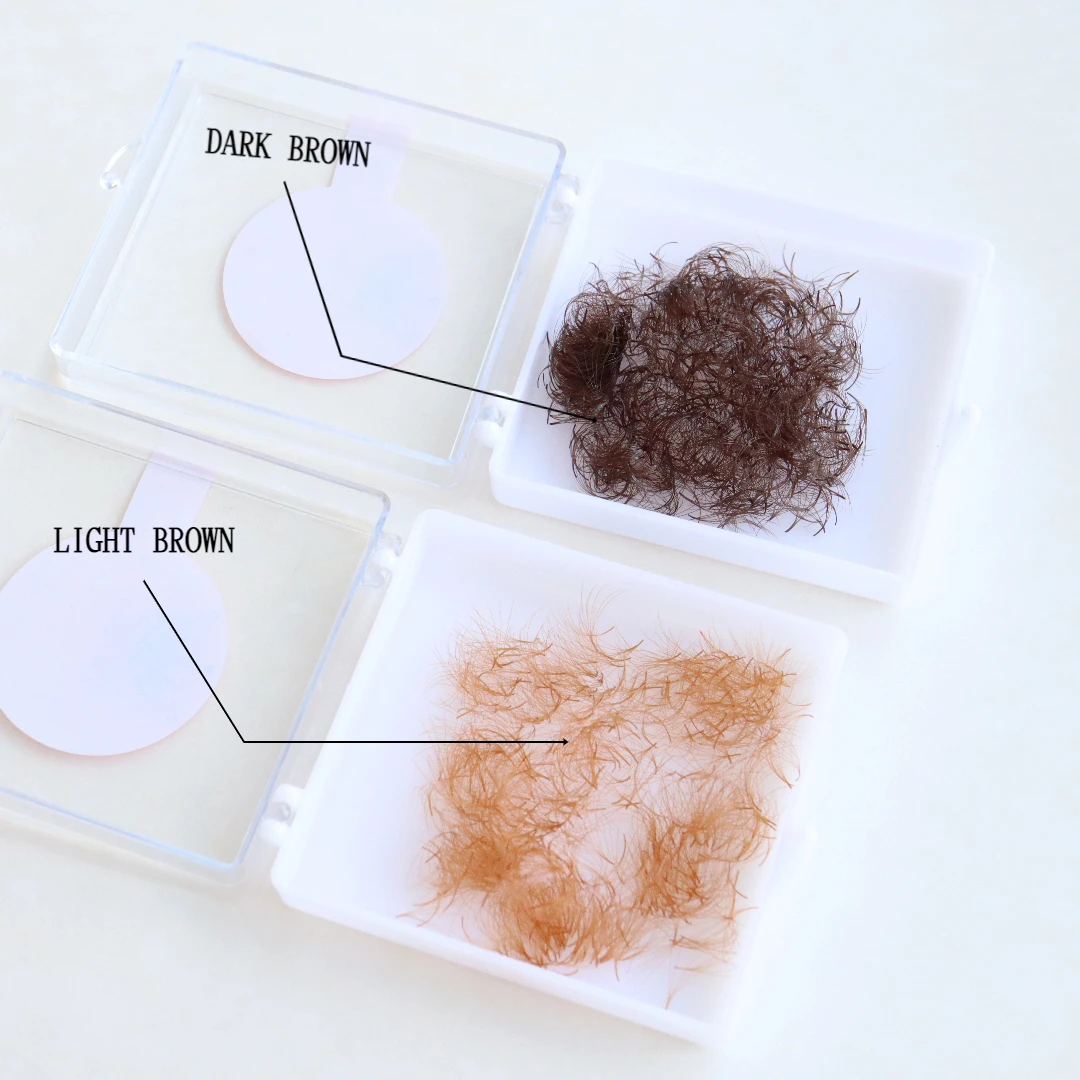 500 팬 다크 브라운 컬러 속눈썹 확장 미리 제작 된 5D 얇은 뿌리 느슨한 브라운 Promade 속눈썹 확장 코스프레 여성 메이크업