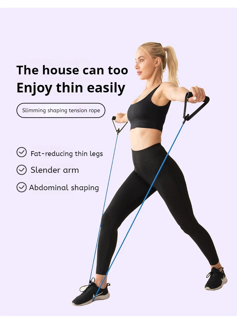 Resistance Exercise Bands With Handles For Strength Training_voghion.com