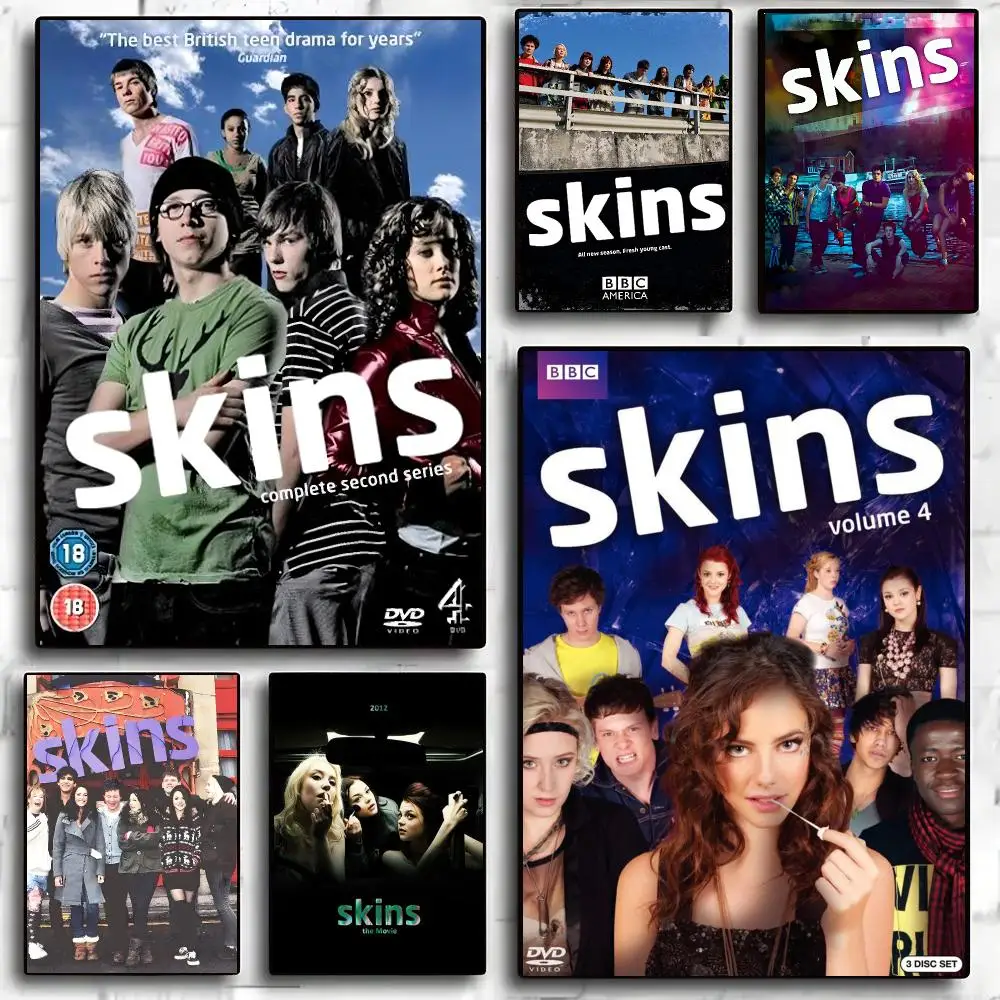 Teen TV Series S-Skins Generation Painting Calligraphy Anti Wrinkle Canvas Poster Wall Art Home Decor for Living Room