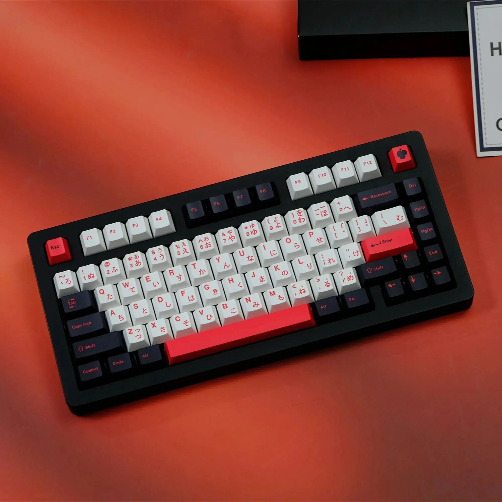 Minimalist Black White Japanese Keycaps 151 Keys PBT Material CHERRY Profile DYE-SUB For CHERRY MX Switch Mechanical Keyboard