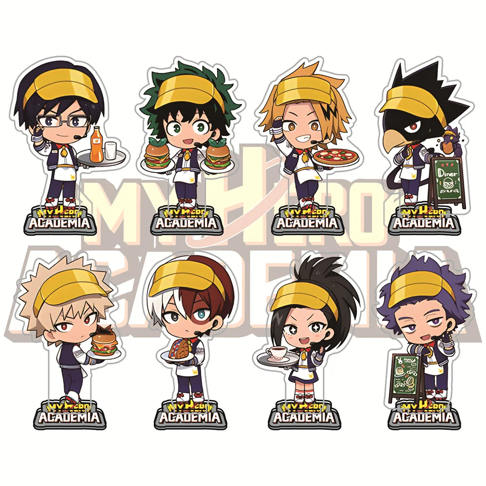 My Hero Academia 10cm Acrylic Stand Figures Keychain Izuku Midoriya Anime Collectible Merchandise Desktop Decoration Fan Gift