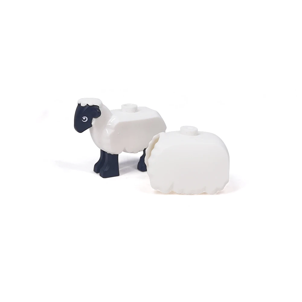 MOC Bausteine Tier-Set - Meerestiere Hunde Katzen Pandas Chinesischer Drache - Zubehör von Drittanbietern für Kreatives Bauen – Detail 23