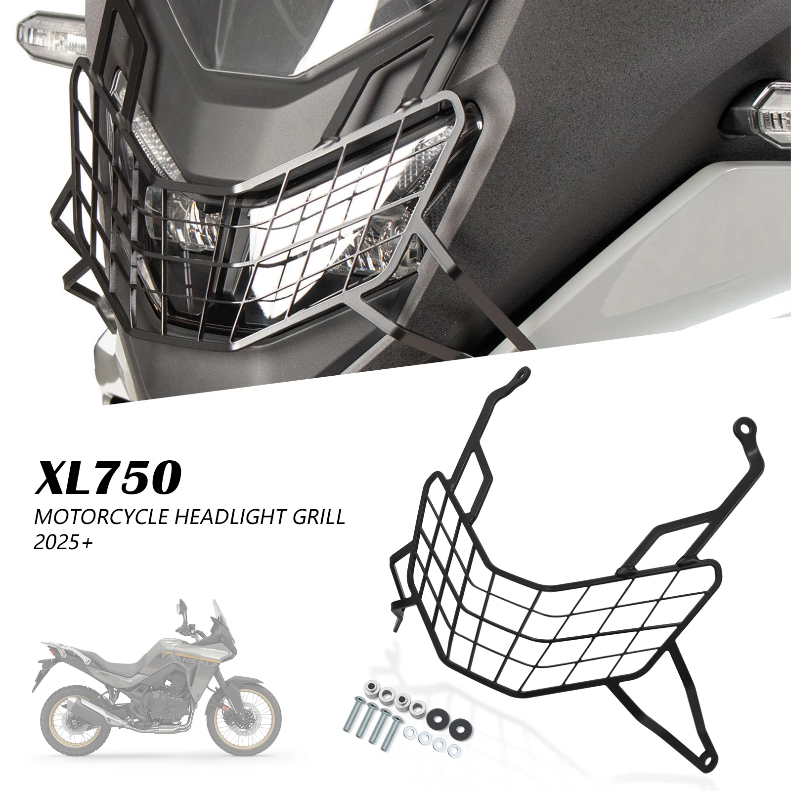 Motocycle Headlight Guard Head Light Grill Cover Headlamp Protector For Honda XL750 XL 750 2025 Headlight Grill XL 750 2025