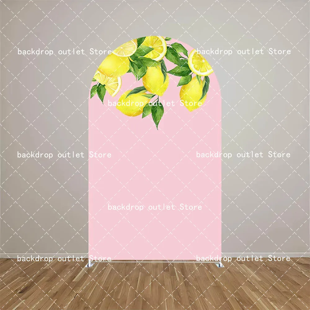 

Мехофонд 2-сторонняя арка фон крышка средиземноморский лимонно-розовый плитка детский день рождения свадьба Chiara арочный фон Декор