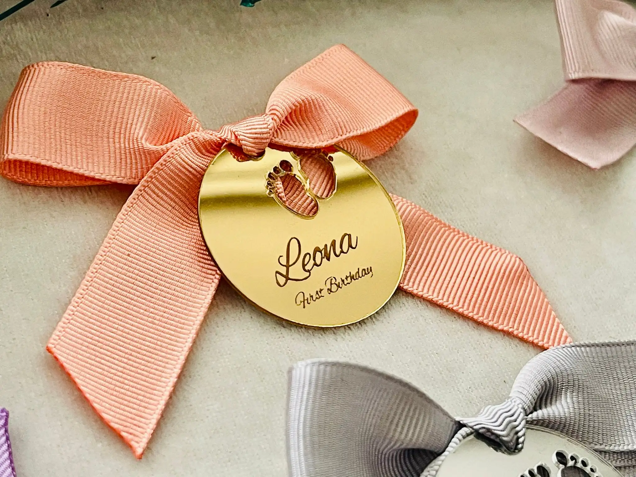 

Custom Gold Wedding Favor Tags, Personalized Thank You and Name Tags , Valentines Day Tag, Reception Token, 30, 50, 100Pcs