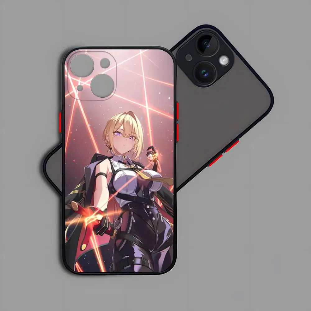 حافظة هاتف Evelyn Chevalier شفافة غير لامعة لهاتف 16 15 آيفون 12 11 13 Pro Max X XR XS 8 SE غطاء خلفي صغير