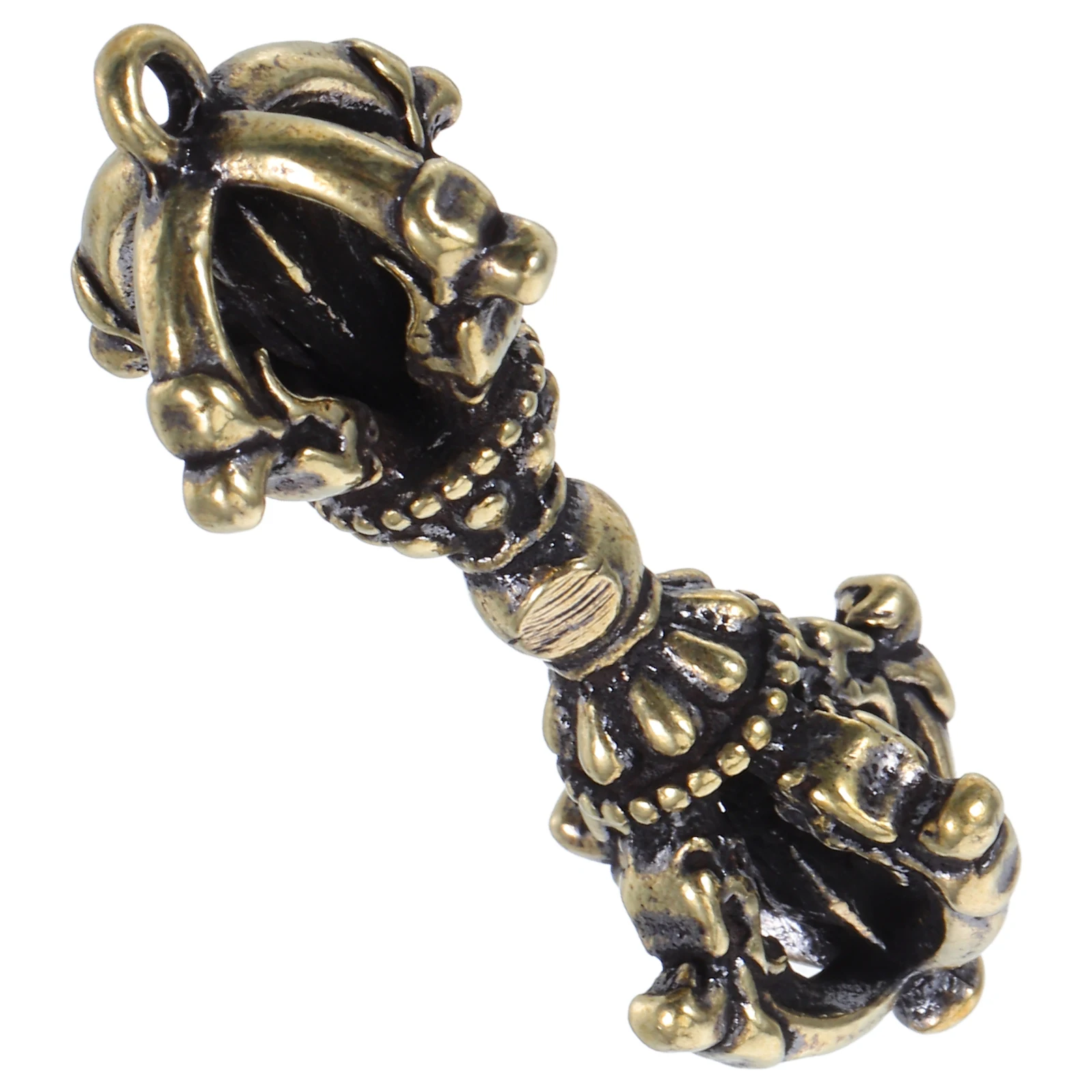 

Steel Dorje Keychain Pendant With Tibetan Cultural Charm Key Decoration Bag Accessories Lucky Amulet Fortune Charm Spiritual