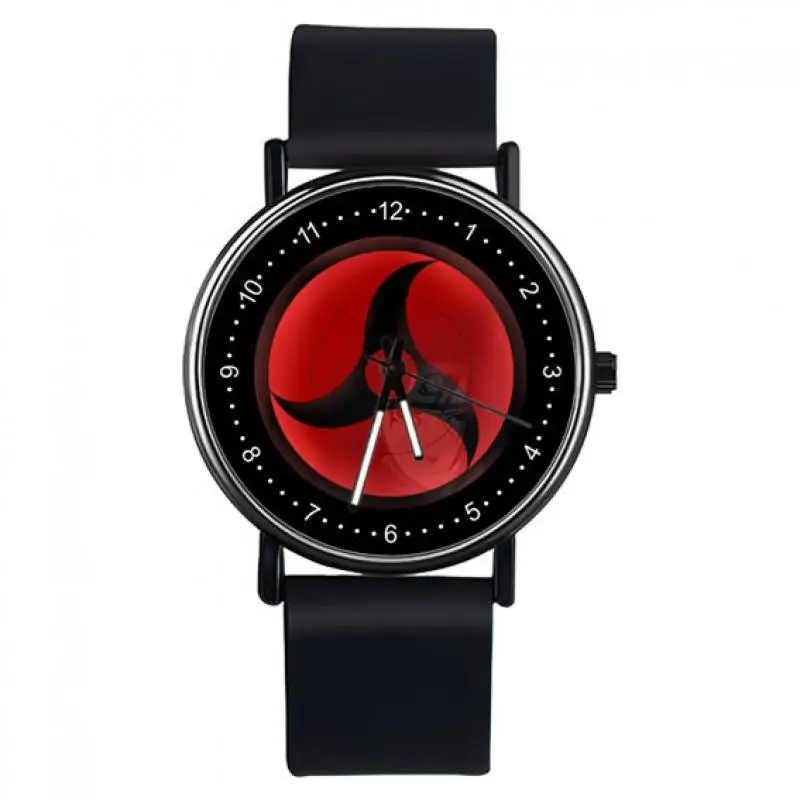 

Naruto Uchiha Sasuke Student Watch Children's Electronic Watch Sharingan Luminous Watch Cartoon Uzumaki Naruto Holiday Gift