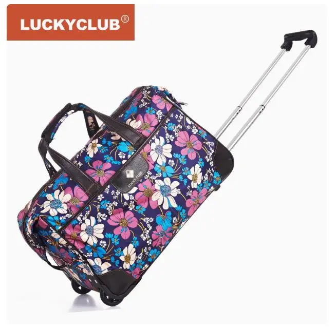 Women 20 Inch Travel Luggage bag with wheels Travel Trolley bags Waterproof Women wheeled bags Carry On hand luggage Tote Bags