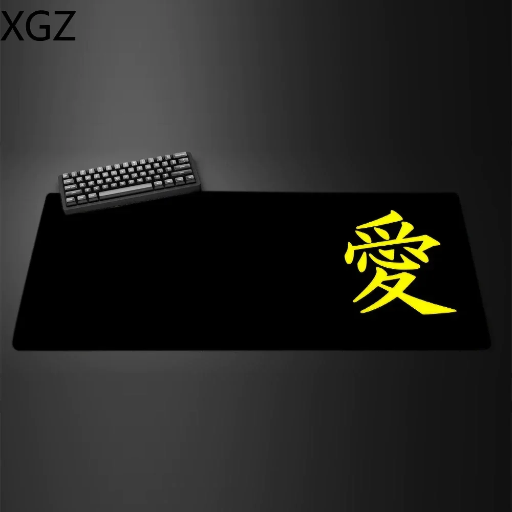 Novo estilo "amor" grande simples teclado de escritório tapete de mesa borda espessada antiderrapante e-sports mouse pad estudante escrita-tapete 900x400mm