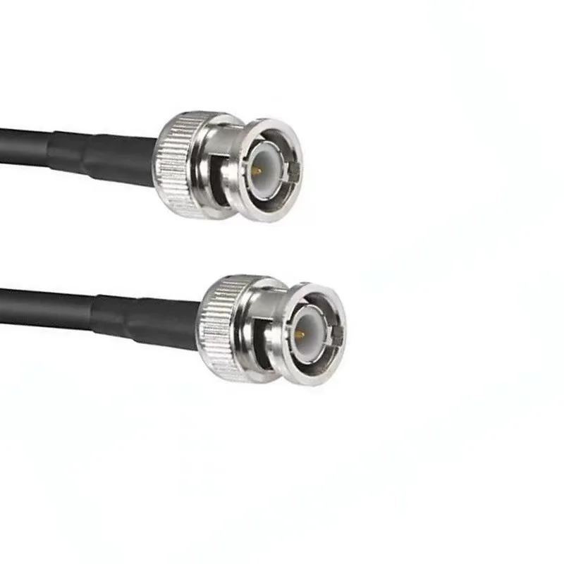 RG58 Coax Cable Q9 BNC Male To BNC Male Connector Q9 BNC to BNC Male Crimp for RG58 Pigtail Antennm 15cm/20cm/200cm