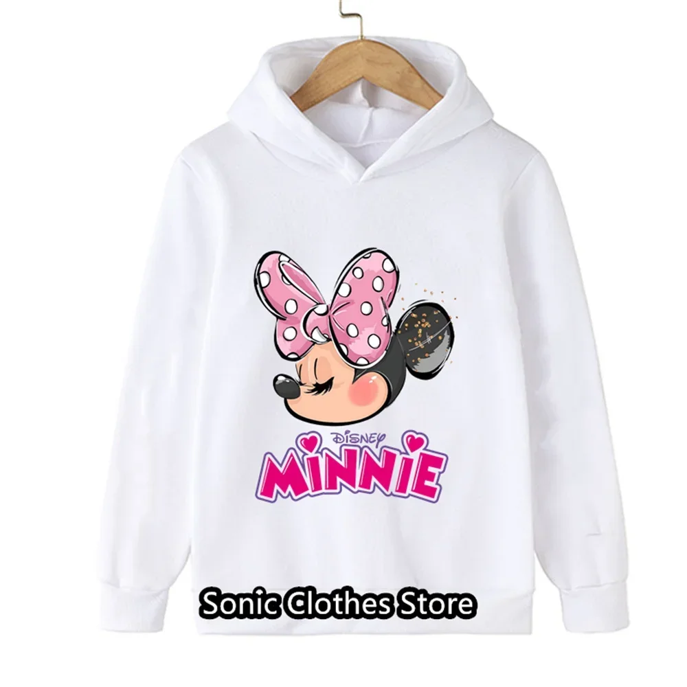 Sweatshirts Manga Anime Mickey Minnie Mouse Hoodie Kid Girl Boy Sweatshirt Hoody Cartoon Children Cute Clothes Baby Top Pullover