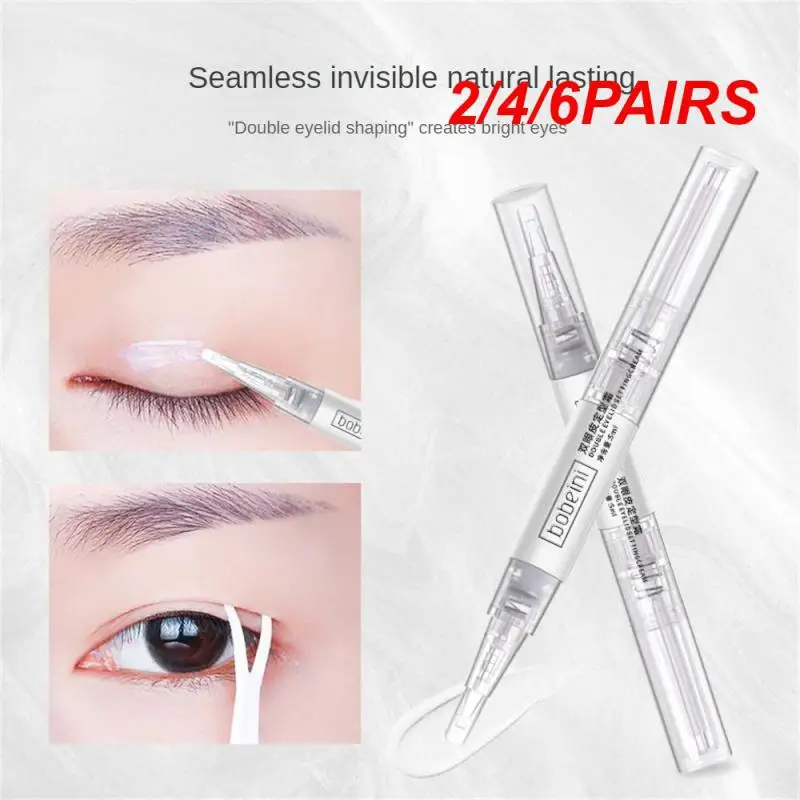 Invisível natural impermeável pálpebra Enhancer, efeito invisível, transformação instantânea, secagem rápida, forma dos olhos, 2, 4, 6 pares