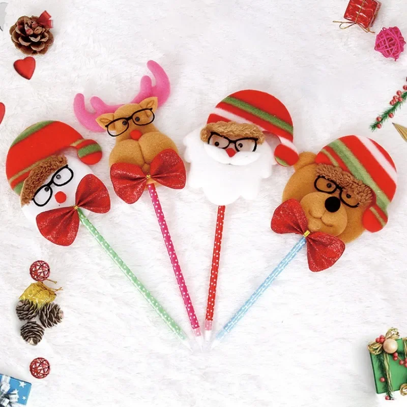 12Pcs Christmas Decorations Office Stationery, Creative Christmas Ballpoint Pen Student Stationery