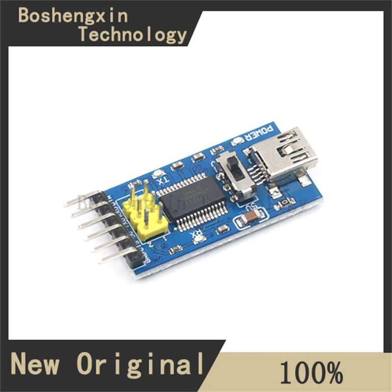 

1Pcs FTDI Basic Program Downloader USB to TTL FT232RL supports 3.3V 5V with ISP yellow needle