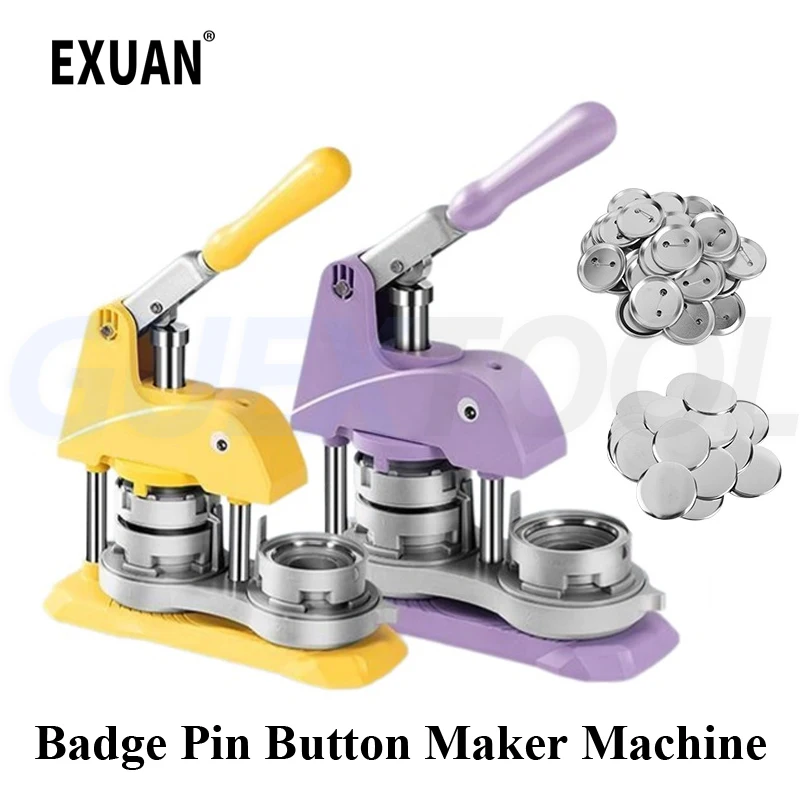 

Button Maker Machine DIY Pin Maker Press Machine Badge Punch Kit With Mold For Making Fridge Magnets Keychains Tin Badge Medal
