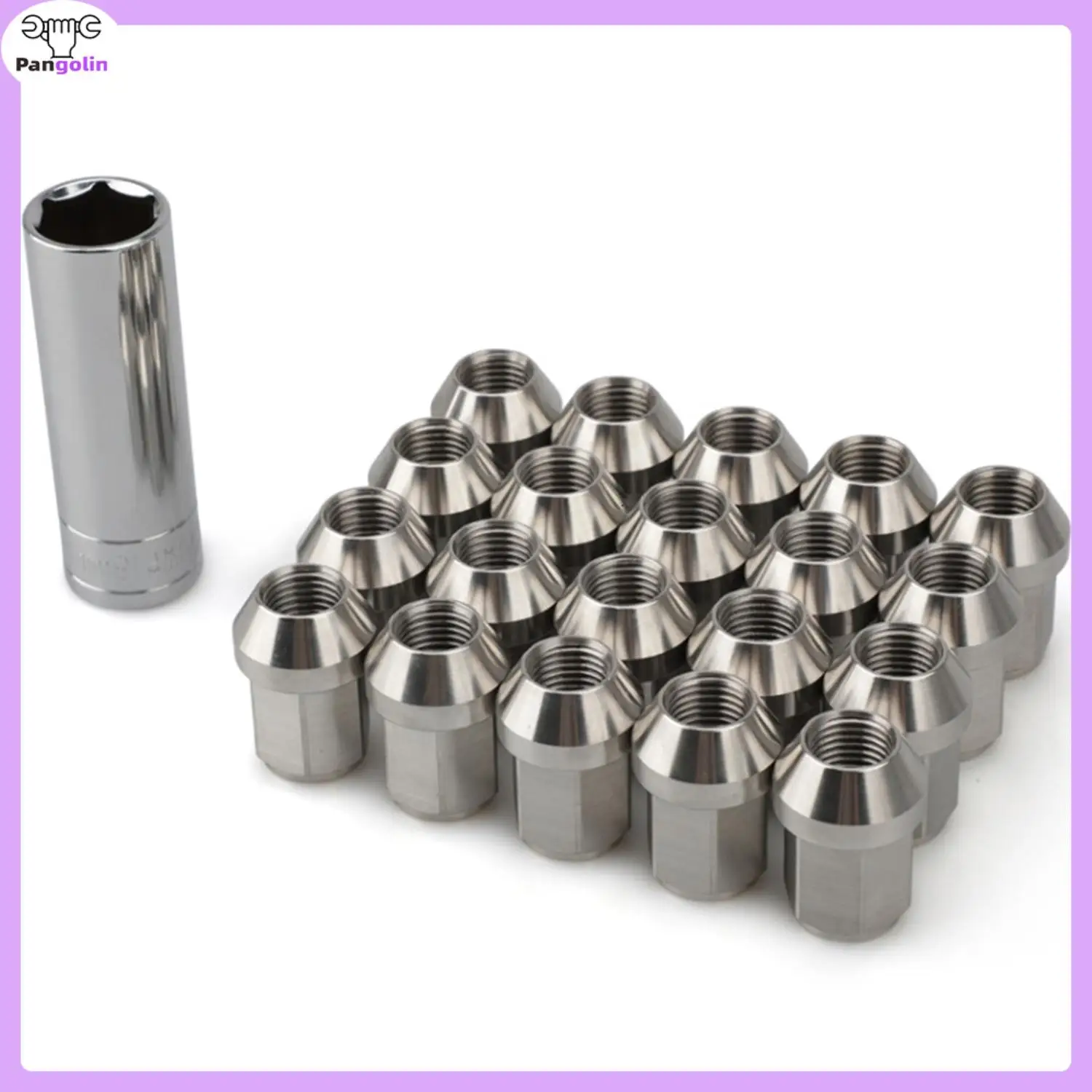 

20pcs Universal Stainless Steel Lug Nuts Wheel Nuts Hex 19mm Length 35mm M12*1.5 Car Accessories