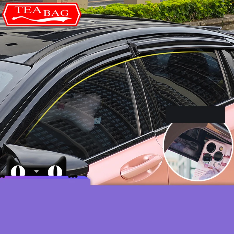 Pare-soleil et pare-pluie pour Trumpchi GAC vers le haut, pare-vent extérieur, pare-soleil de fenêtre, déflecteur de style de voiture, accessoires automobiles, 2022-2024