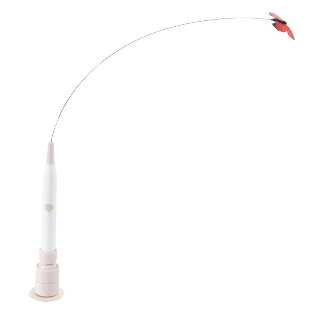 

Переключаемый узор бабочки, дразнящая палочка для кошек, интерактивная самоходкость, снимает автоматический тизер для кошек 360° ° Поворотный электрический