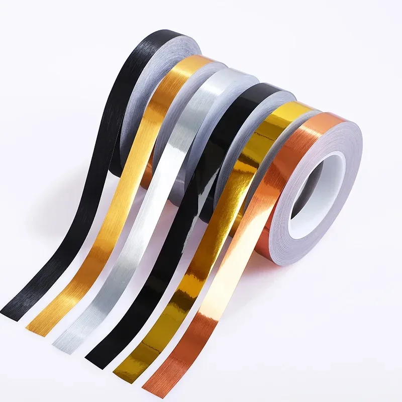 New 50M Gold Black Self-Adhesive Tile Stickers Tape Floor Waterproof Wall Gap Sealing Strip Tile Beauty Seam Sticker Home Decor