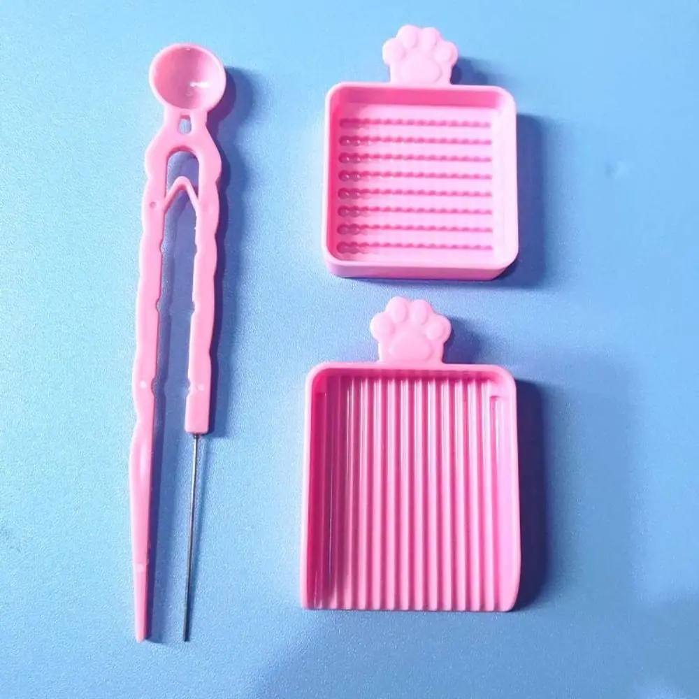 3/5 pçs/set contas criativas clipes caneta bandeja kits 2.6mm contas eficientes escolher bandeja kit portátil economizar tempo estofamento caneta de feijão