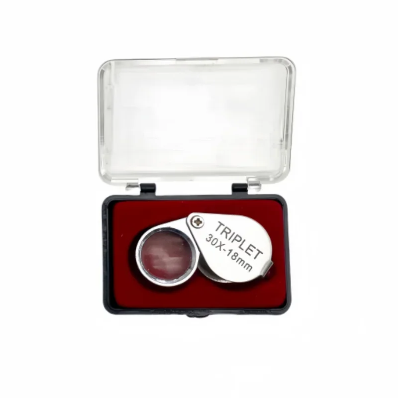 Diamond Waist Loupe Mirror, Diamond Cut Inspection Mirror, Magnifier Tool for Diamond Ring Appraisal & Jewelry Identification