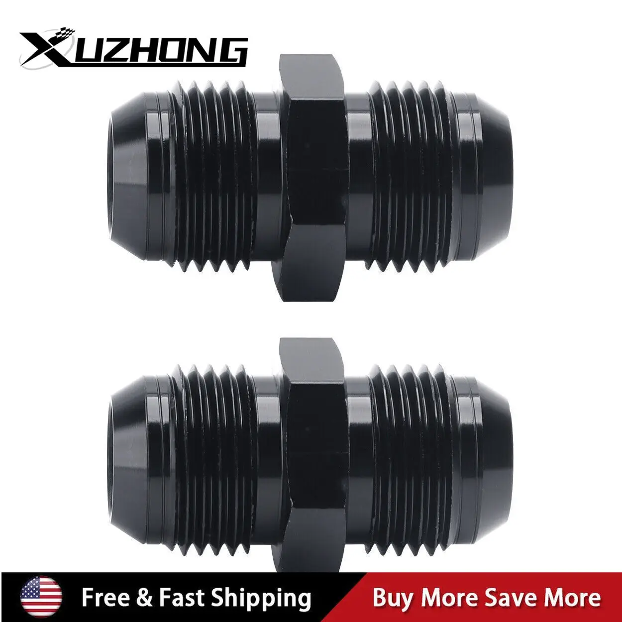 

Мужская раструбная муфта от 6AN до 6AN, прямой переходник для топливного шланга, 2 шт.