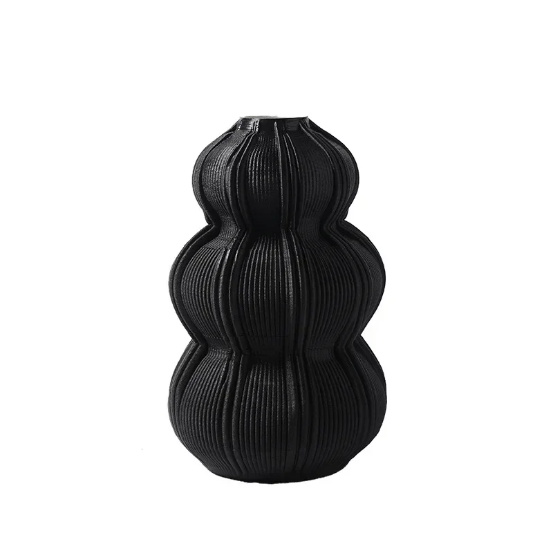 

Ceramic vase art decoration simple modern model room sales office desktop twist flower arrangement ornament