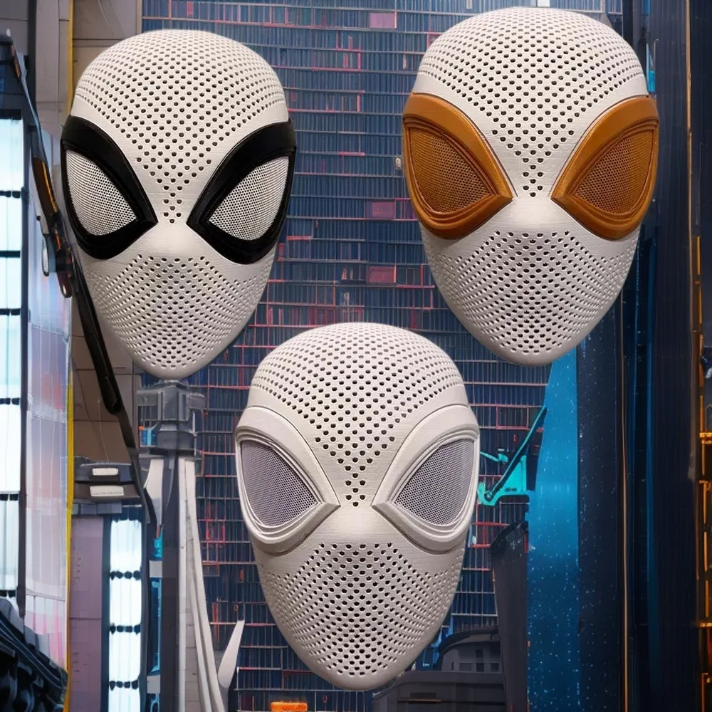 Spidermask Rivals PS5 Spider Faceshell Cosplay New 3D printing Adult Man Mask Magnets glasses Helmet Costume Accessory-1