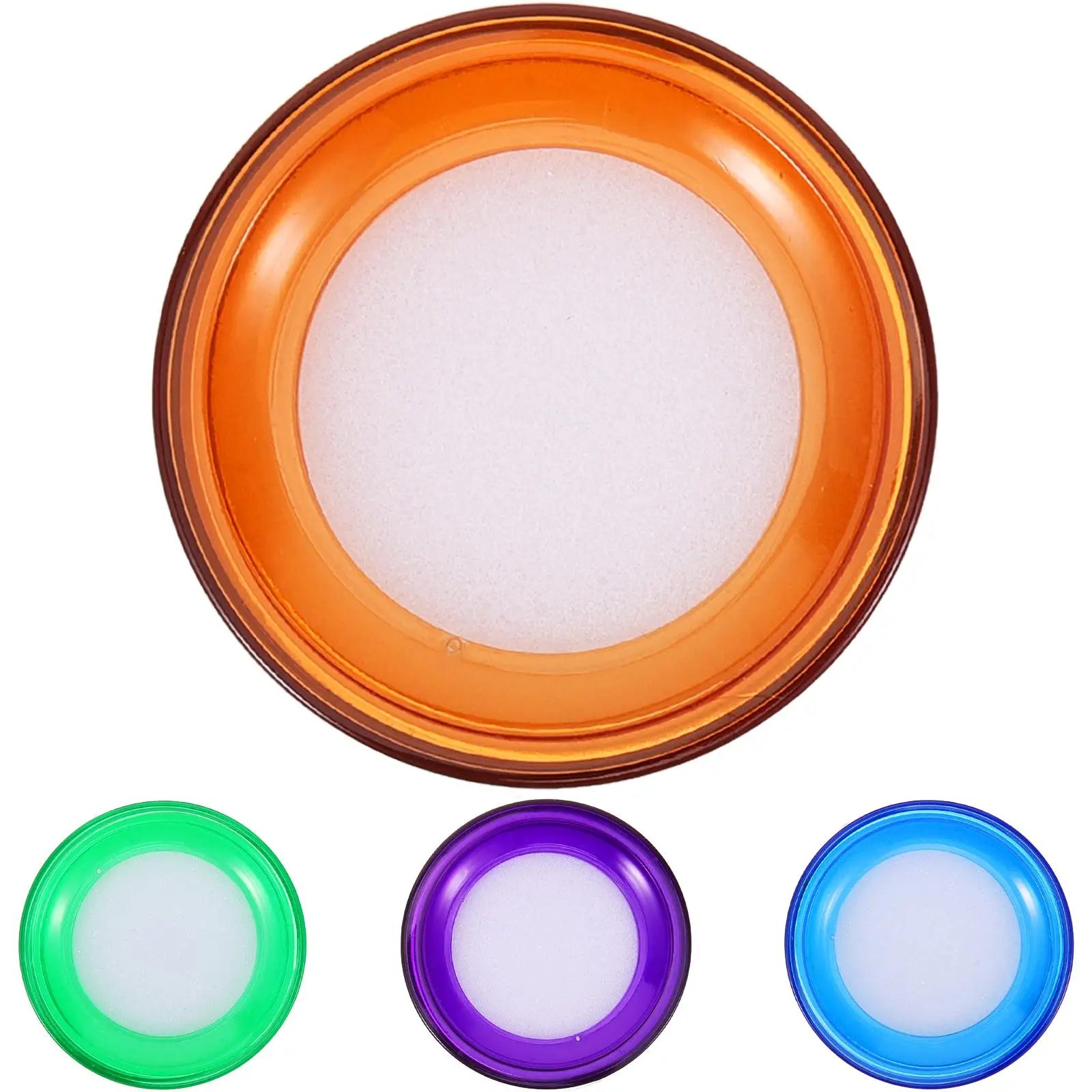 4 Pcs Point Cash Cylinder Money Counting Sponges Hand Moistener Sponge Cup Bank Accessories Cash Counting Tool