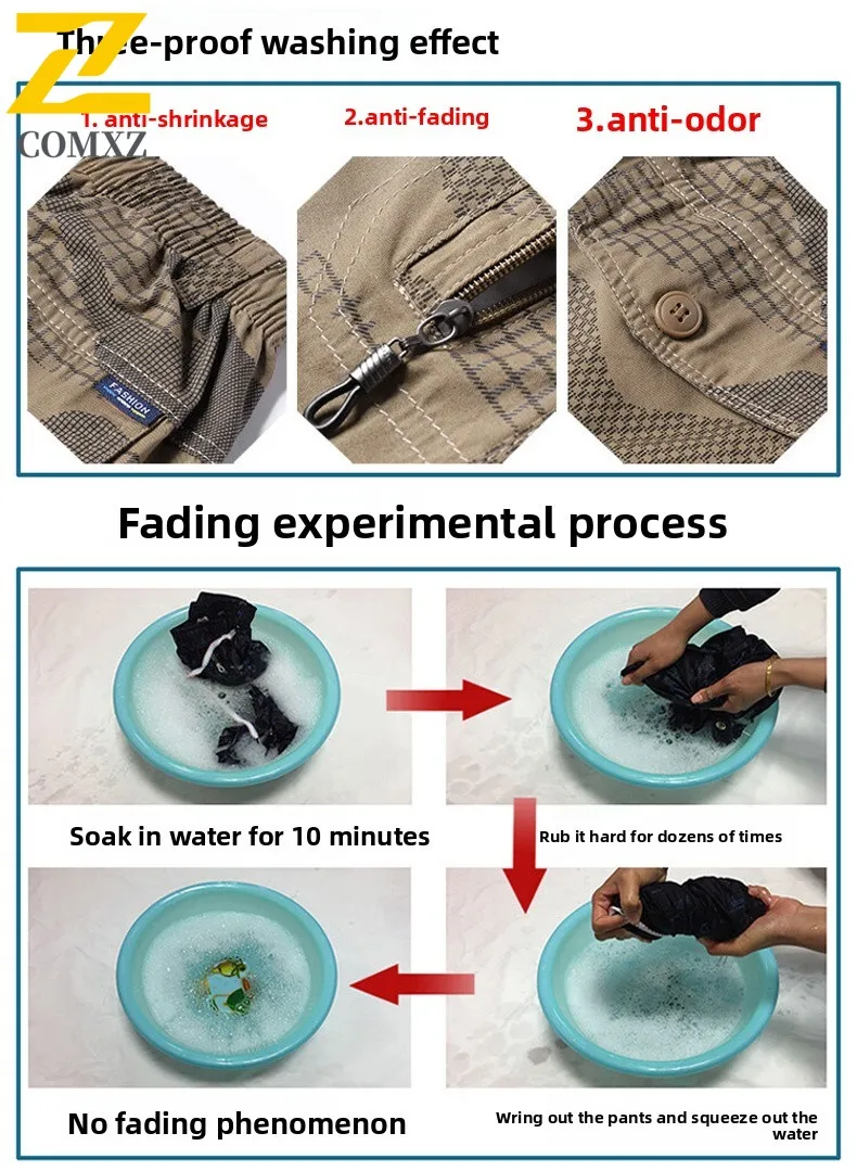 2025 جديد الصيف السراويل فضفاضة تنفس متعددة سستة جيب وظيفية السراويل الرياضية اليابانية كامو العمل السراويل كبيرة الحجم الرجال ارتداء