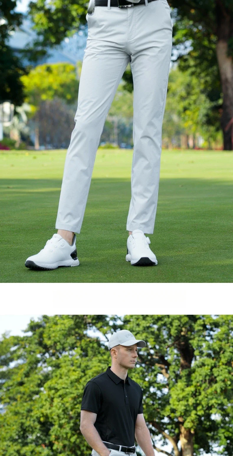 PGM Herren Golfhose Frühling/Sommer Sporthose mit elastischem Gürtel KUZ200 – Detail 14