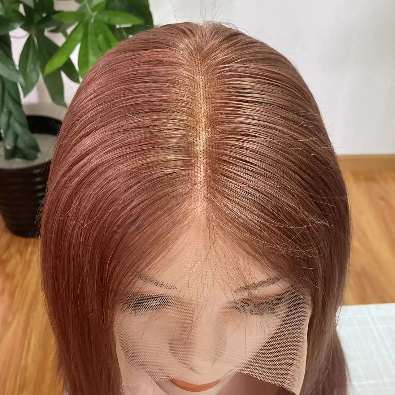 شعر مستعار مريح بديل للشعر البشري، شعر مستعار حريري بدون صمغ، شعر مستعار طبي من السيليكون لثعلبة الثعلبة أو السرطان