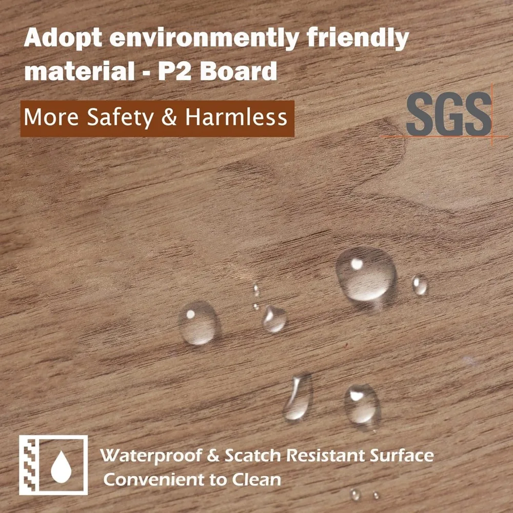 مجموعة من طاولتين جانبيتين مع أرفف تخزين مفتوحة، وطاولات جانبية لسرير المزرعة لغرفة النوم، وغرفة المعيشة، وطاولة جانبية صغيرة #3