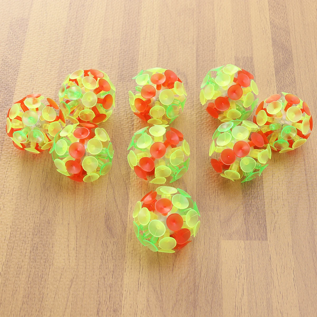 ลูกบอลดูดสุญญากาศเรืองแสง 9 ชิ้น ลูกบอลของเล่นเด็ก ของเล่นเด็กแบบดูดติดผนัง เด้งดึ๋ง สนุกๆ