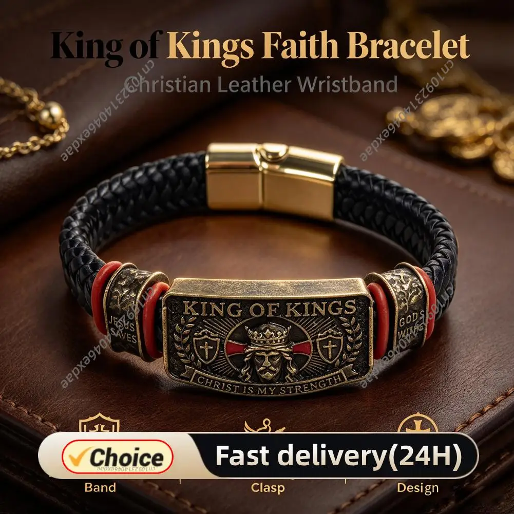 Decorative Faith Bracelet Multi-Purpose Adjustable Christian Wristband Religious Inspirational Wristband for Outdoor Church Work