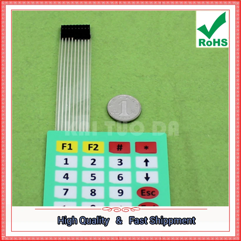 4 * 5 Matrix 20 Keys Membrane Switch / Control Panel / Microcontroller Expanded Keyboard / Key Board Module 4*5