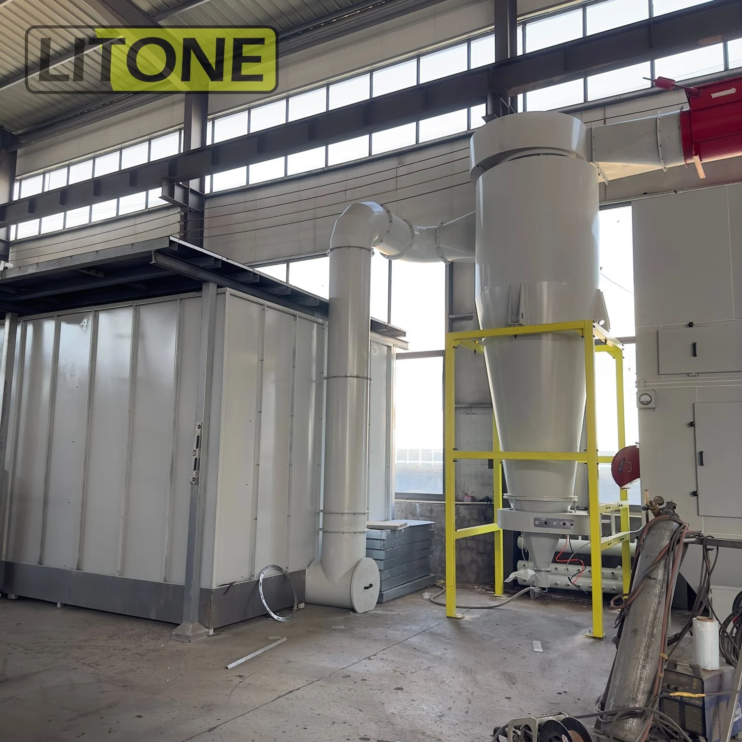 Suspended Hanging Type Chain Overhead Trolley Automatic Electrostatic Powder Coating Stainless Steel Conveyor System Equipment