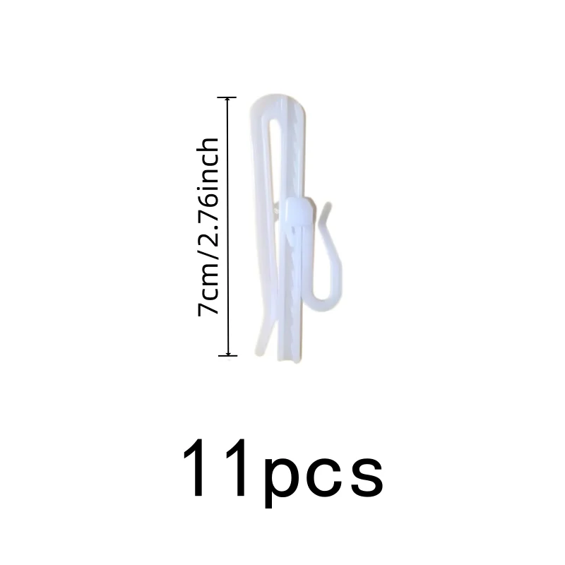 Strong Load Support 7cm Flexible Window Hooks 11 pcs, perfect for Home Window Decoration, Easy Install Simple Setup