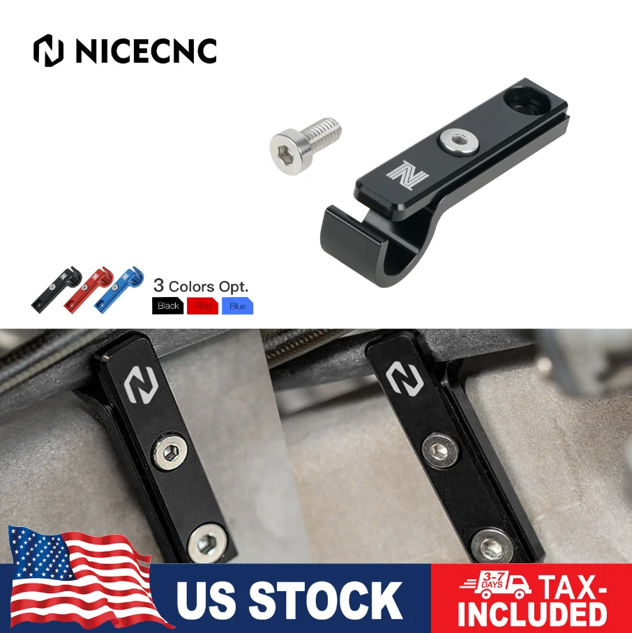 

NICECNC Raptor 700 Brake Hose Line Hose Clamp Holder For Yamaha Raptor 700 2006-2023 Raptor 700R 2009-2023 Aluminum ATV Parts